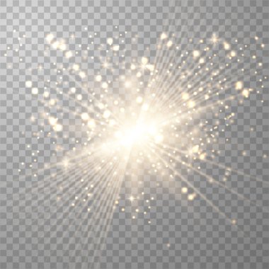 Parıltılı altın ışık