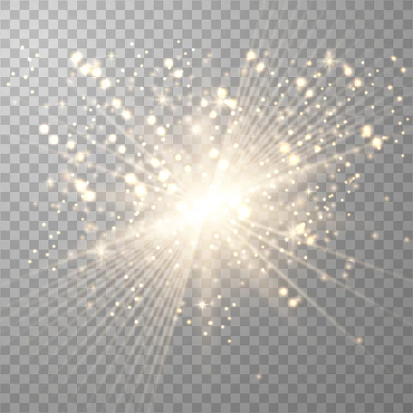 Parıltılı altın ışık