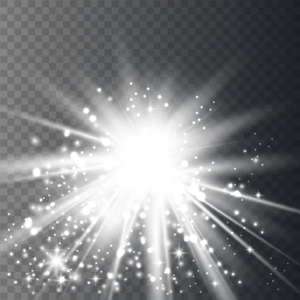 White glow light effect — 스톡 벡터