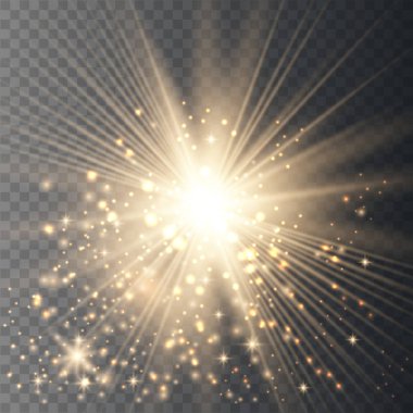 Parıltılı altın ışık