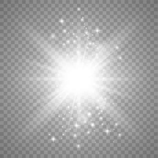 White light explosion effect — 스톡 벡터