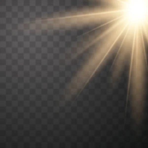 Altın Parlayan güneş ışığı etkisi