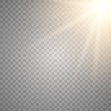 Altın Parlayan güneş ışığı etkisi