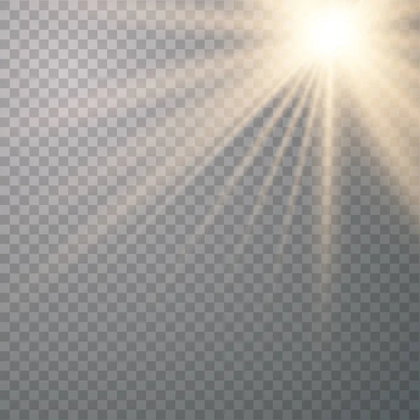 Ефект світиться сонячним світлом — стоковий вектор