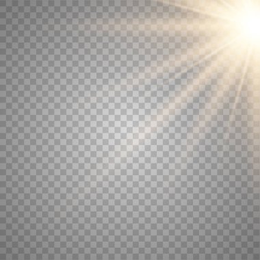 Altın Parlayan güneş ışığı etkisi