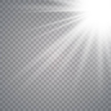 Parlayan güneş ışığı etkisi