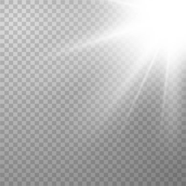 Parlayan güneş ışığı etkisi