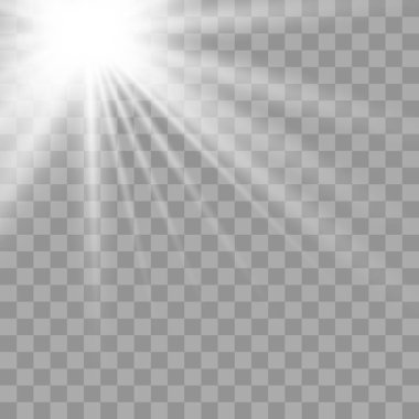 Parlayan güneş ışığı etkisi