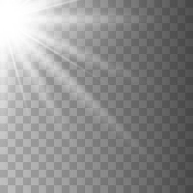 Parlayan güneş ışığı etkisi