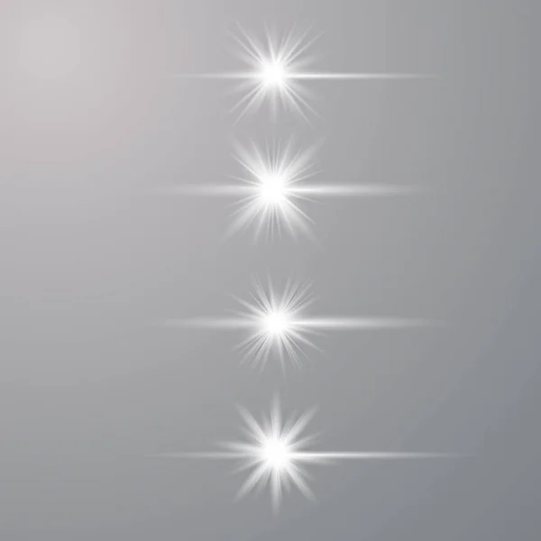 Beyaz Parıltı özel ışık — Stok Vektör