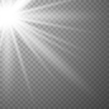 Parlayan güneş ışığı etkisi