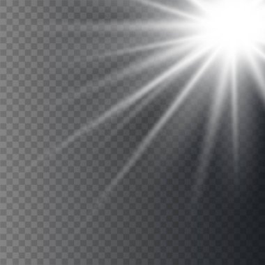 Parlayan güneş ışığı etkisi