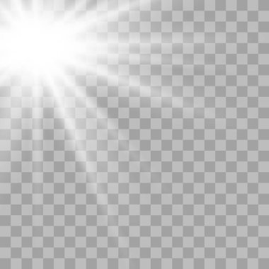 Parlayan güneş ışığı etkisi