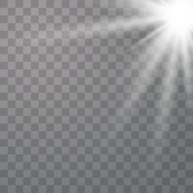 Parlayan güneş ışığı etkisi