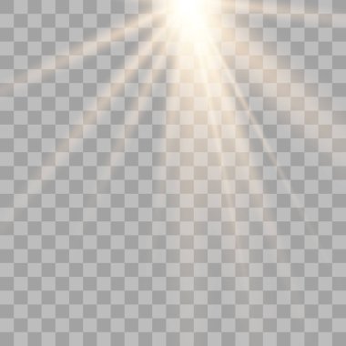 Işık dekorasyon etkisi ışını. 