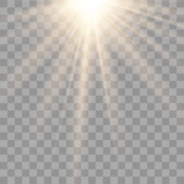 Işık dekorasyon etkisi ışını. 