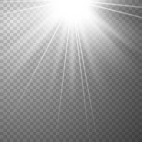 A napsugarak fényes sunburst — Stock Vector