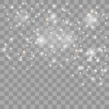 Beyaz kıvılcımlar parıltı özel ışık 