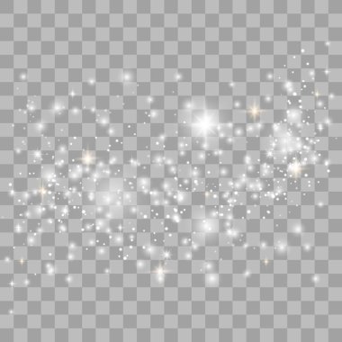 Beyaz kıvılcımlar parıltı özel ışık