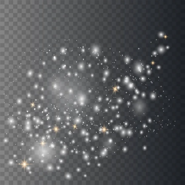 白色火花闪烁特殊光 — 图库矢量图片