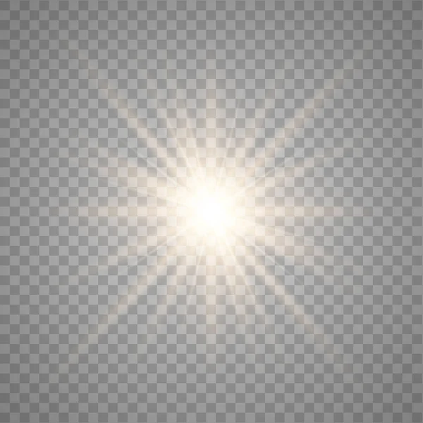 Lumière effet or lueur . — Image vectorielle