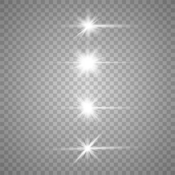 Gloed wit speciaal licht — Stockvector