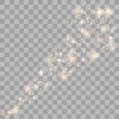 Altın parıldayan yıldız tozu 