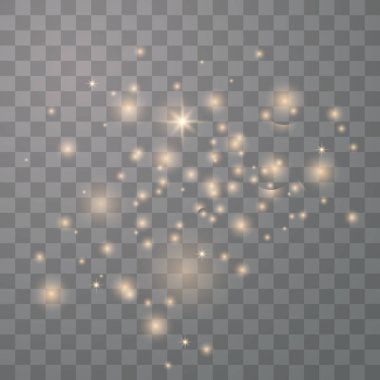 Altın parıldayan yıldız tozu