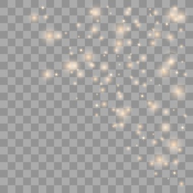 Altın parıldayan yıldız tozu