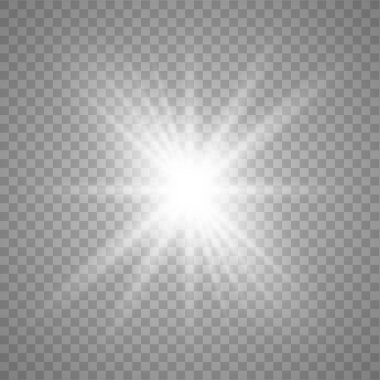 Beyaz parlayan ışık patlaması 