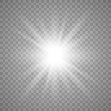 Beyaz parlayan ışık patlaması 