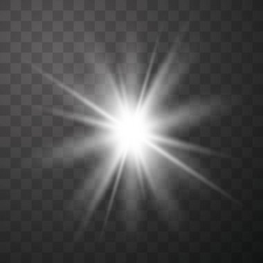 Beyaz parlayan ışık patlaması 