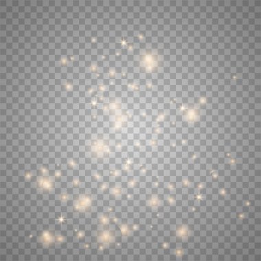 Altın parıltıözel ışık kıvılcımları 