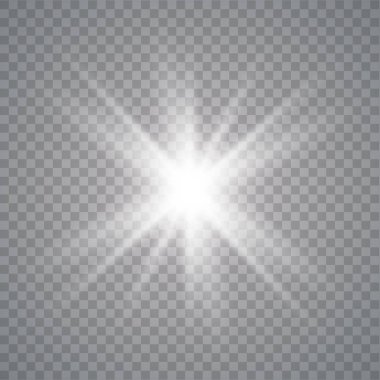 White glowing lights  clipart