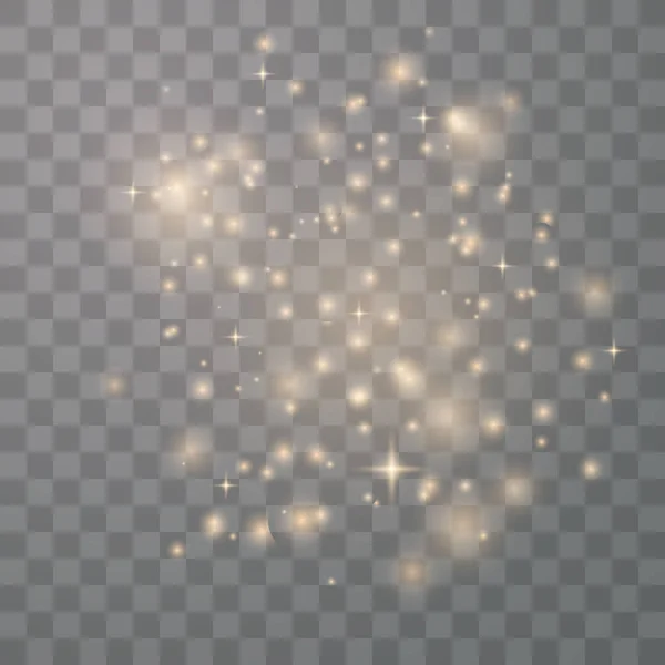 Glow glittrande stjärna damm — Stock vektor