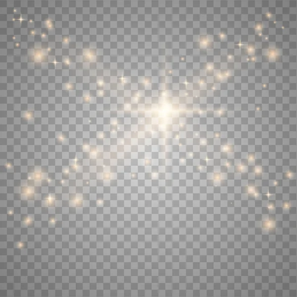 Glow glittering star dust — Stock Vector