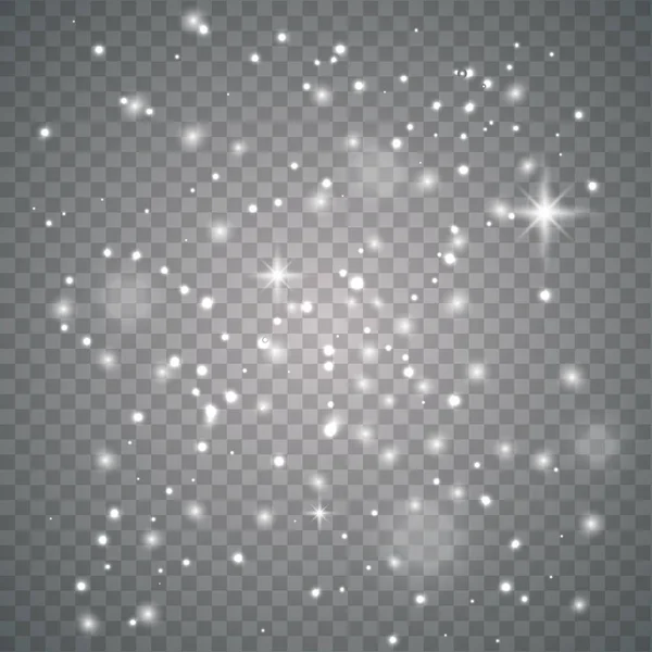 Glow glittering star dust — Stock Vector
