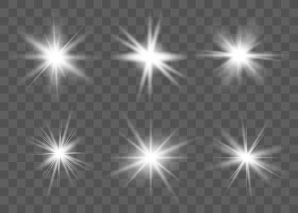 Ensemble d'effet lumineux lumineux — Image vectorielle