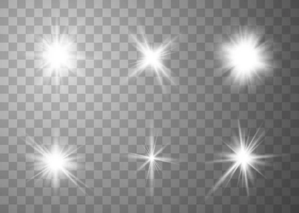 Ensemble d'effet lumineux lumineux — Image vectorielle