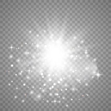 Parlak ışık efekti. 