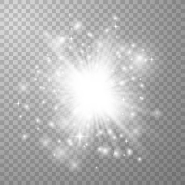 Parlak ışık efekti.