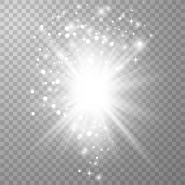 Parlak ışık efekti. 
