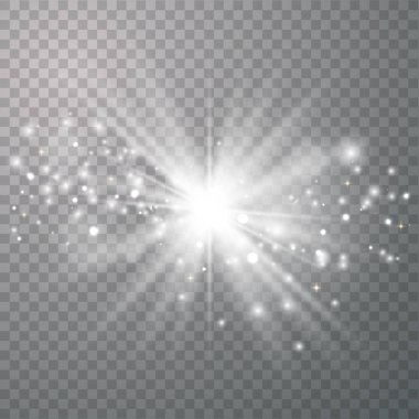 Parlak ışık efekti. 
