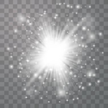 Parlak ışık efekti. 