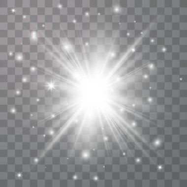 Parlak ışık efekti.