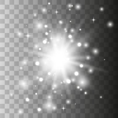 Parlak ışık efekti.
