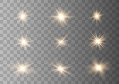 Altın Parlayan ışıklar etkisi.