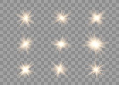 Parlayan ışıklar etkisi.