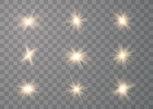 Efecto de luces brillantes . — Vector de stock