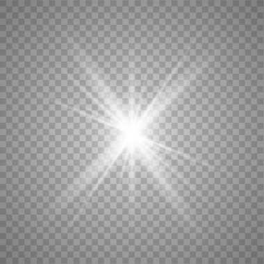 Parlak ışık efekti.
